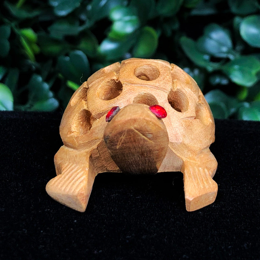 Wooden Turtle Spiritual Figurine – Symbol of Longevity & Earth Connection