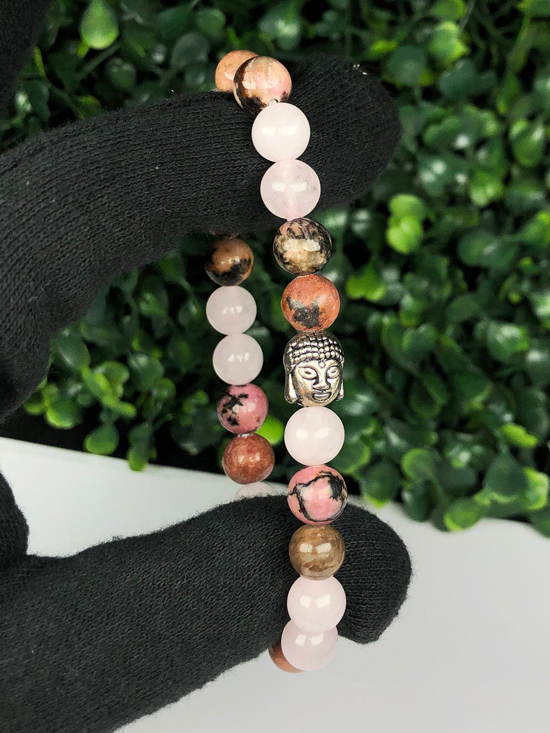 Manifest Love Mixel Crystal Bracelet (Rose quartz & Rhodonite)