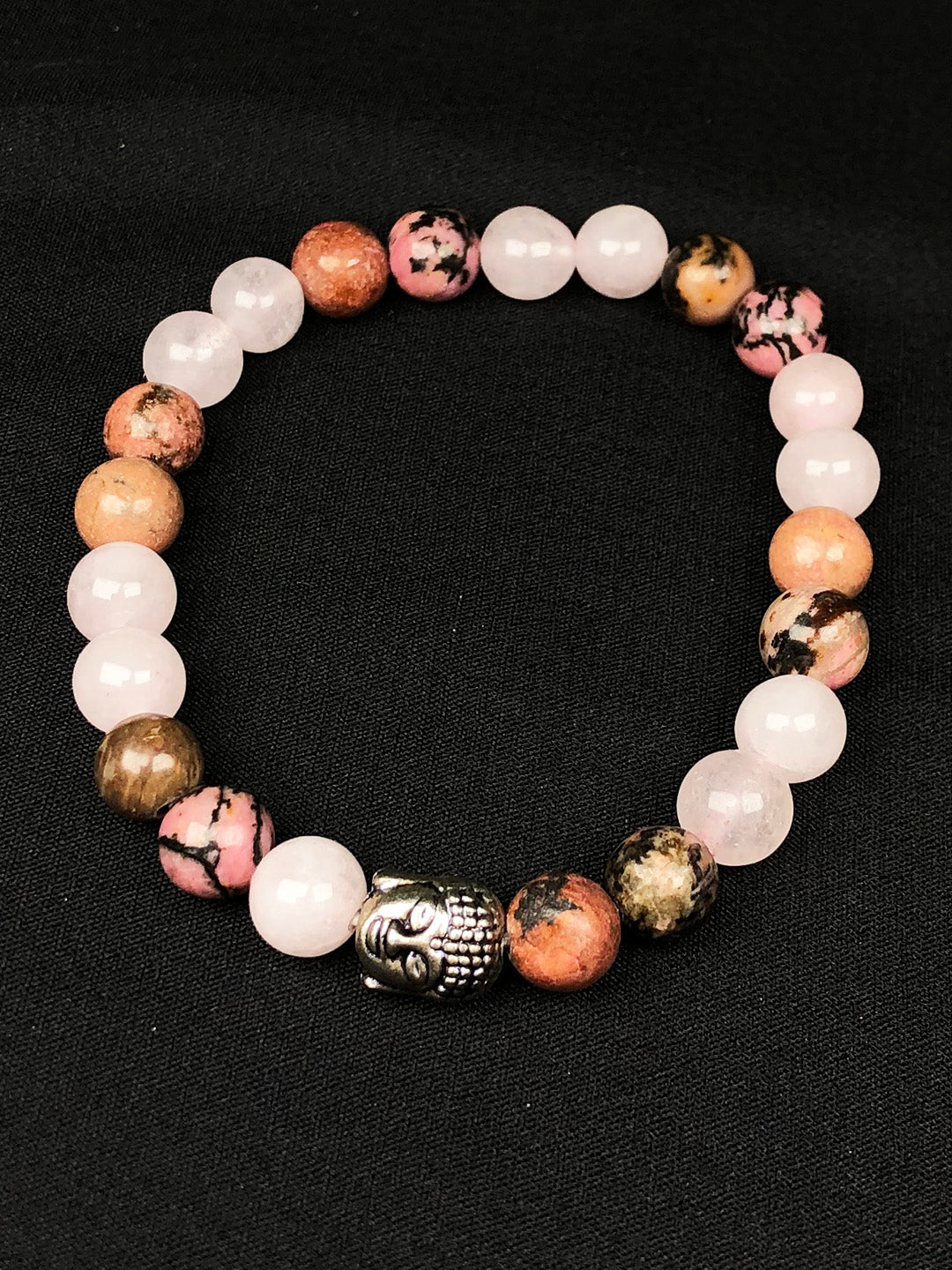 Manifest Love Mixel Crystal Bracelet (Rose quartz & Rhodonite)