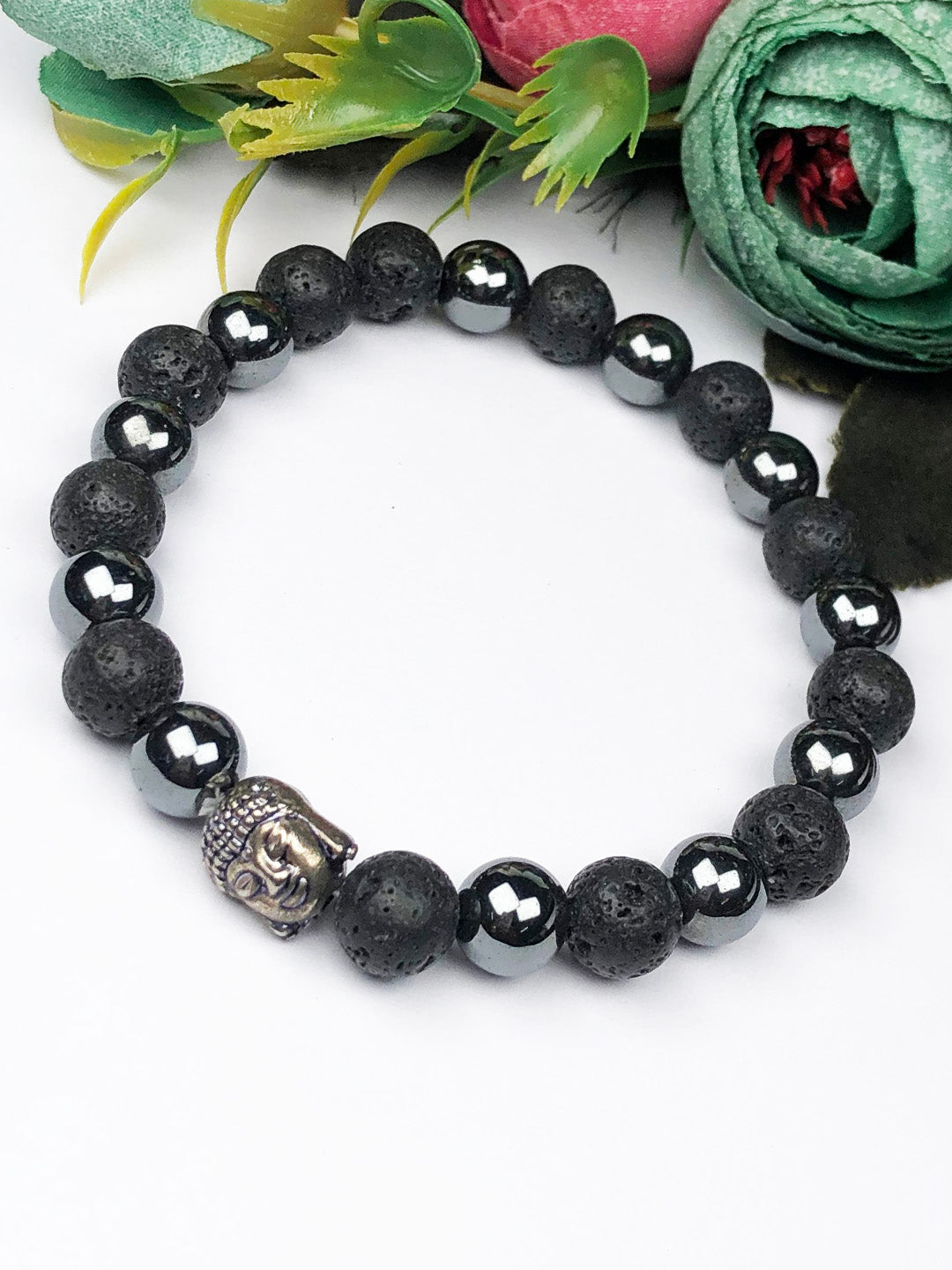 Protector Mixel Crystal Bracelet (Milky Quartz & Red Jasper)