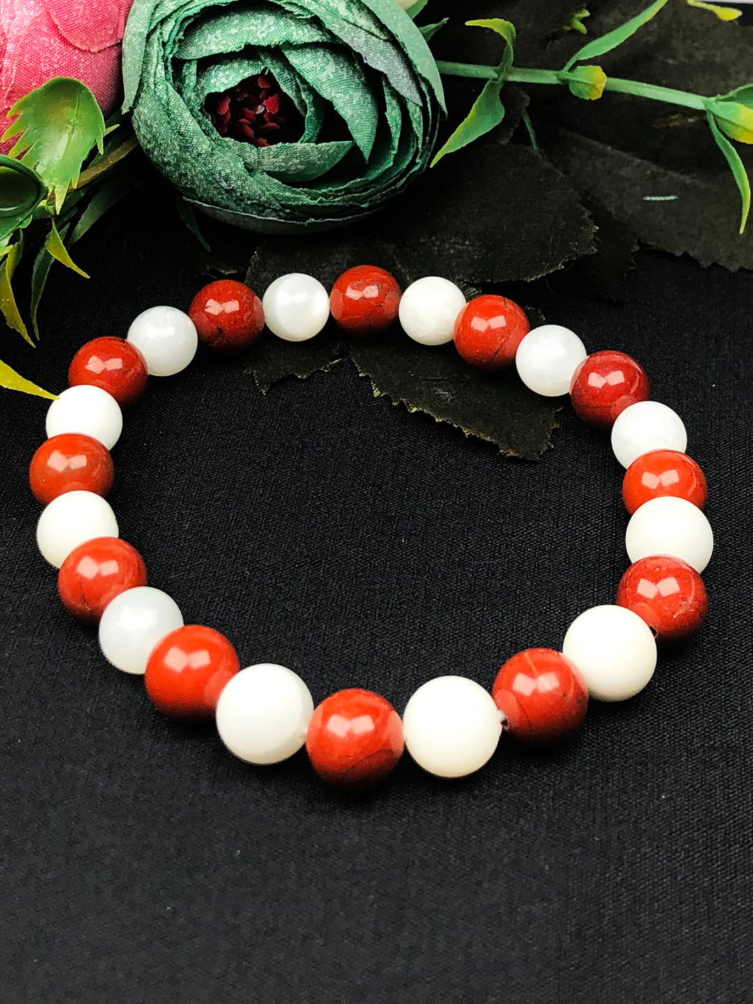 Willpower Mixel Crystal Bracelet (Carnelian , Hematite & Unakite)
