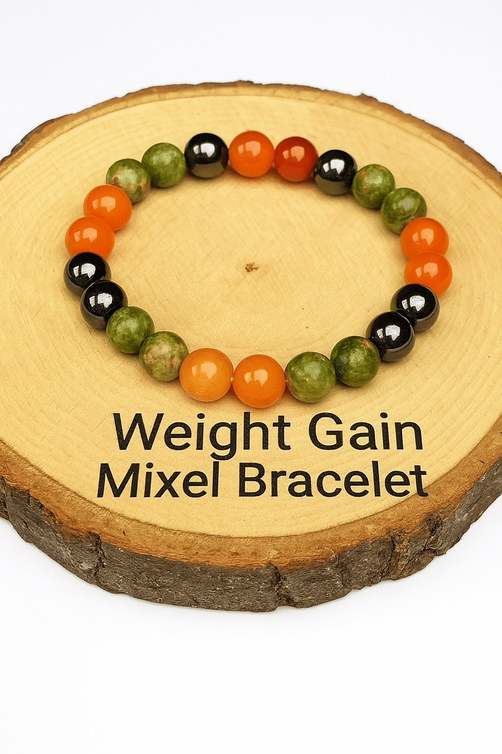 Weight Gain Mixel Crystal Bracelet (Moonstone , Rose quartz, Green Aventurine , Carnelian & Clear Quartz)