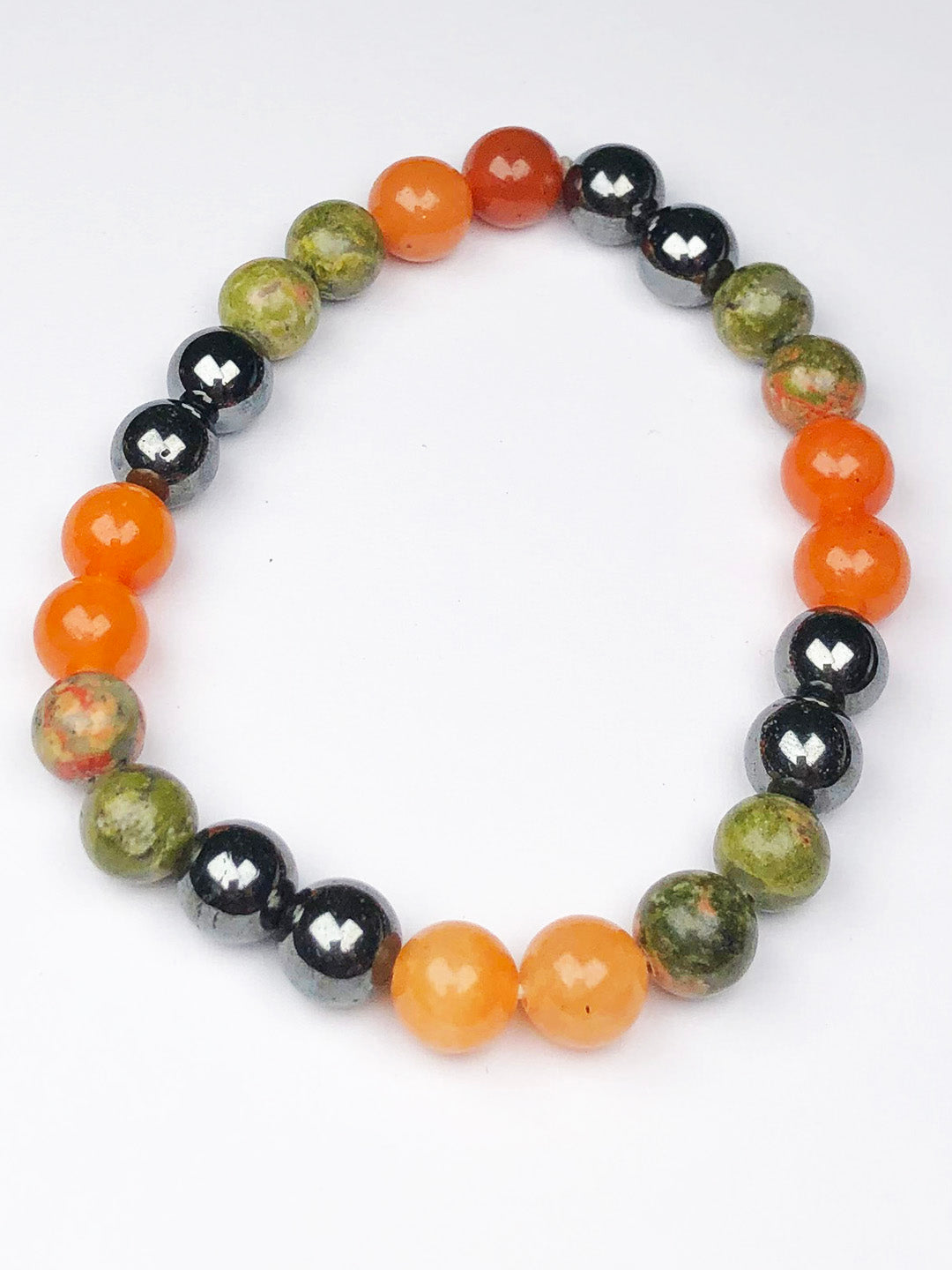 Weight Gain Mixel Crystal Bracelet (Moonstone , Rose quartz, Green Aventurine , Carnelian & Clear Quartz)