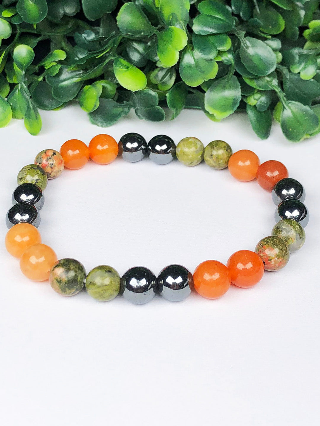 Weight Gain Mixel Crystal Bracelet (Moonstone , Rose quartz, Green Aventurine , Carnelian & Clear Quartz)