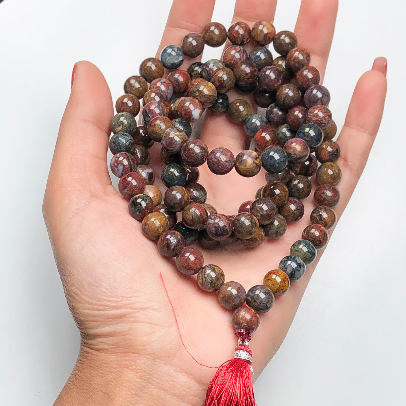 Brown Pietersite 108 Beads Mala/Necklace