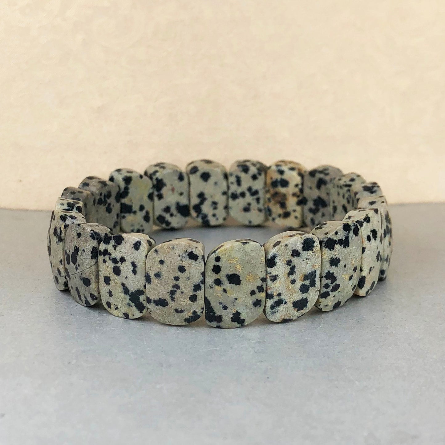 White Dalmatian Healing Bracelet – Promotes Joy, Playfulness, And Loyalty