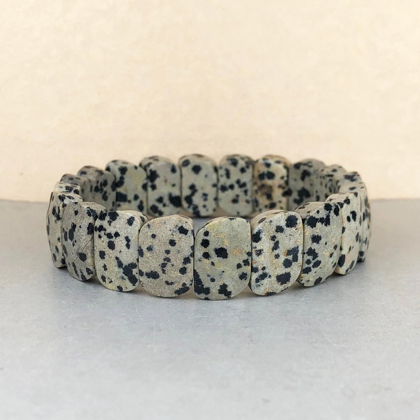 White Dalmatian Healing Bracelet – Promotes Joy, Playfulness, And Loyalty