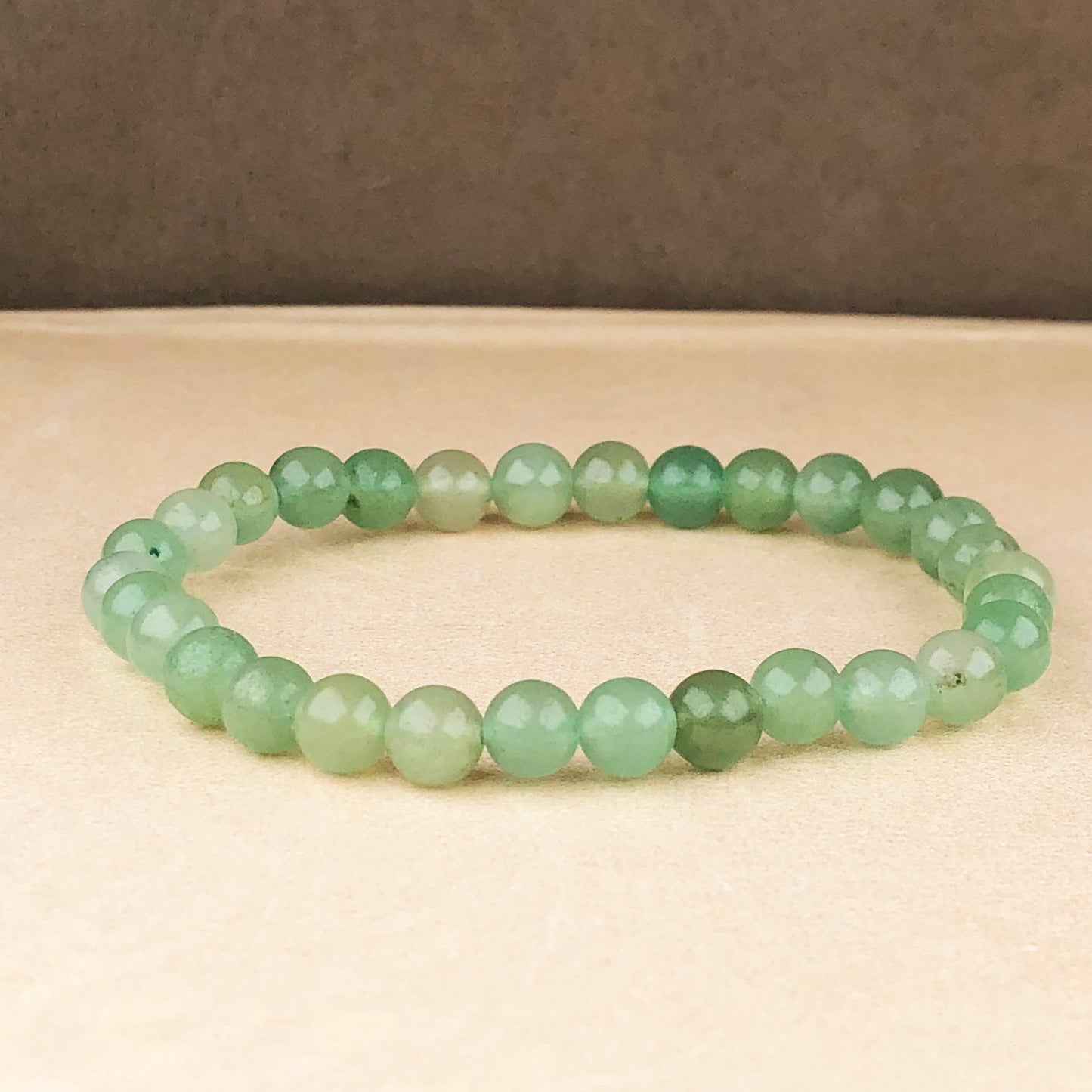 Green Aventurine Bracelet – 8mm Natural Beads | Stretchable | Luck & Prosperity Crystal Bracelet