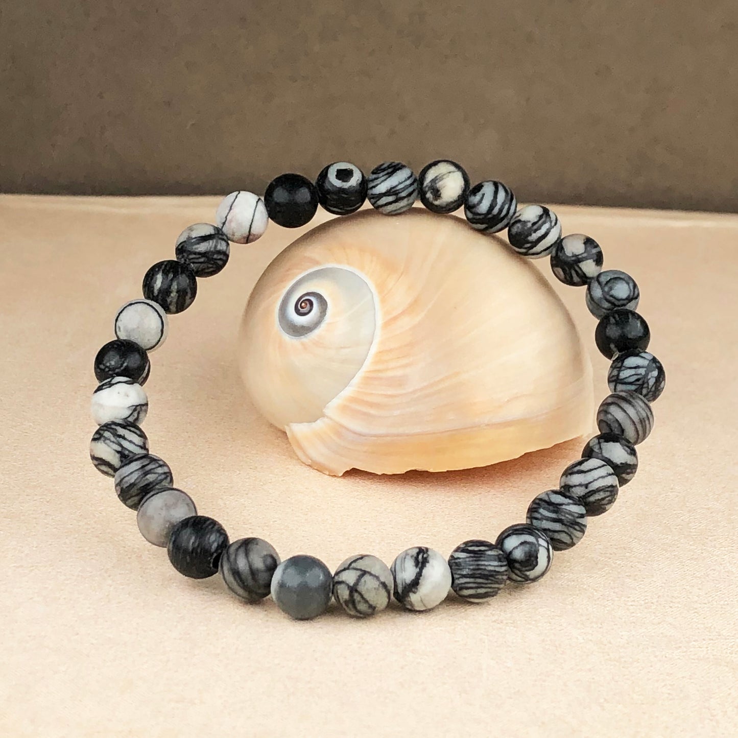 Zebra Jasper Healing Bracelet – Promotes Strength, Protection, And Courage