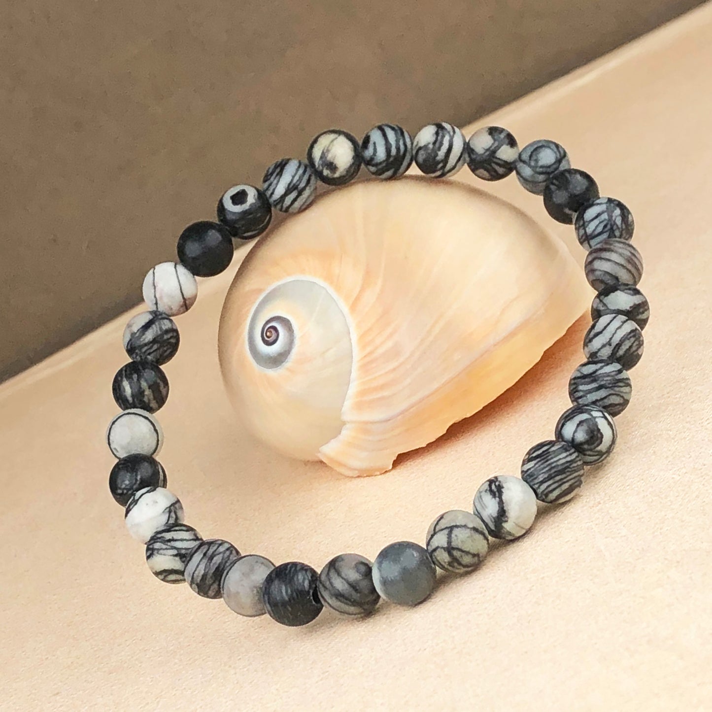 Zebra Jasper Healing Bracelet – Promotes Strength, Protection, And Courage