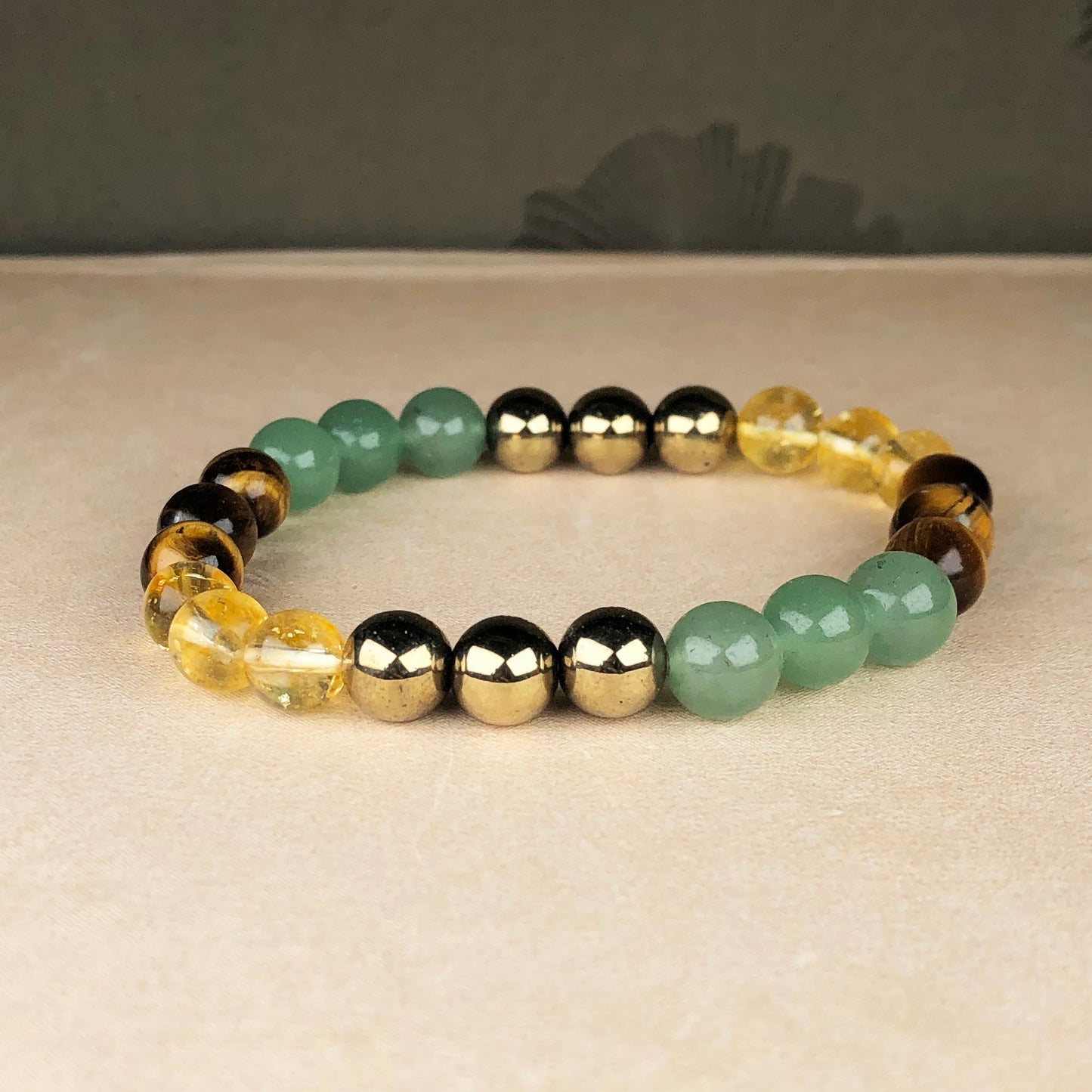 Money Magnet Bracelet – 8mm Natural Beads | Stretchable | Attract Wealth, Luck & Abundance Crystal Bracelet
