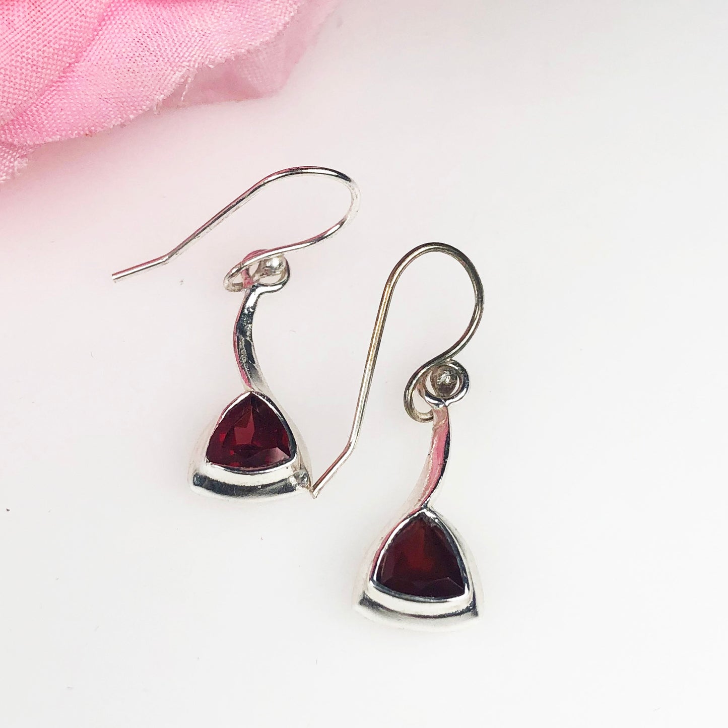 Zhupuk International Trending Stylish Gemstone Garnet Earrings for Women and Girls Light Weight Dangle For Every Occasion Nickel-Free Quality ( RITI042 )