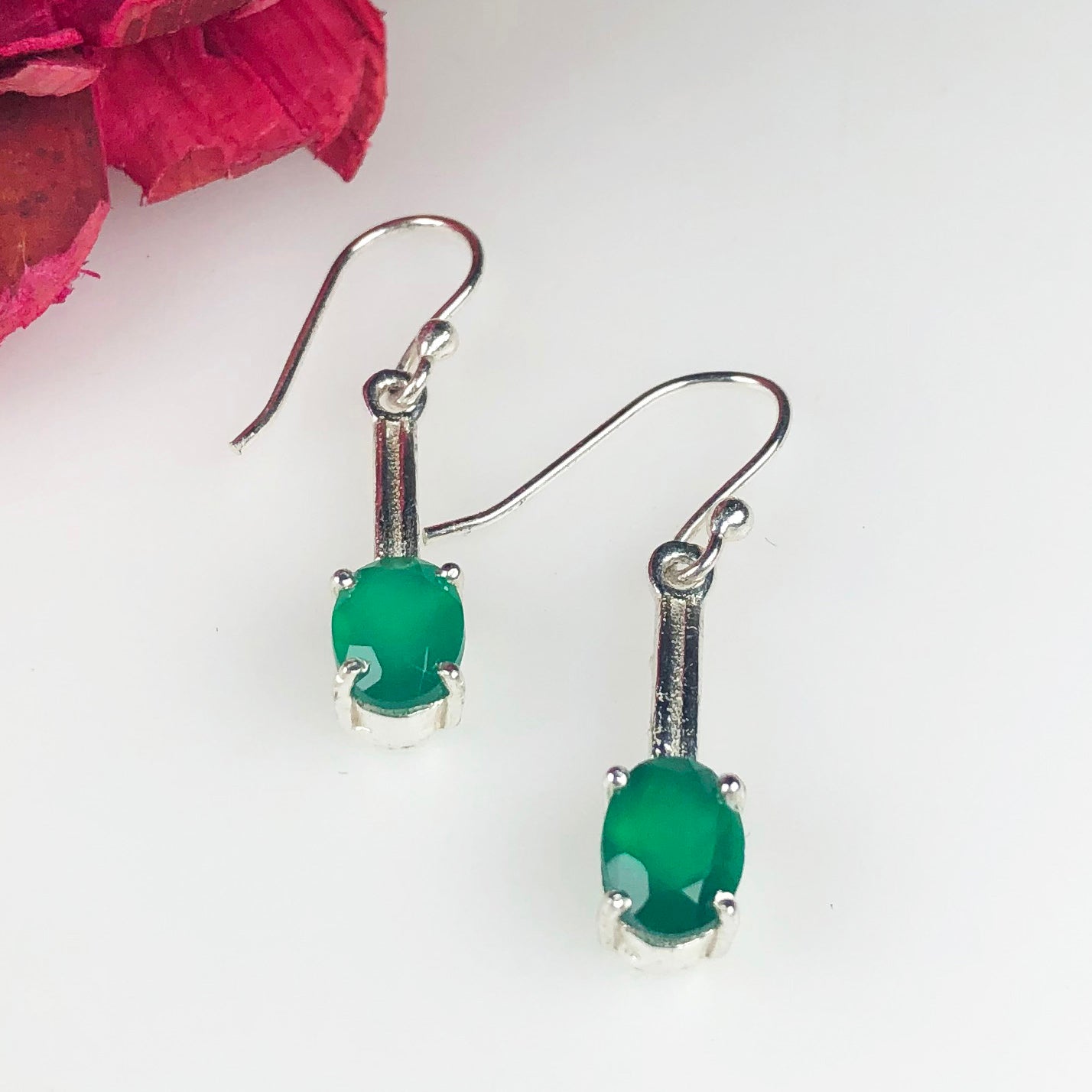 Zhupuk International Latest Stylish Gemstone Onyx Earrings for Women and Girls Light Weight Dangle For Every Occasion Nickel-Free Quality ( RITI044 )