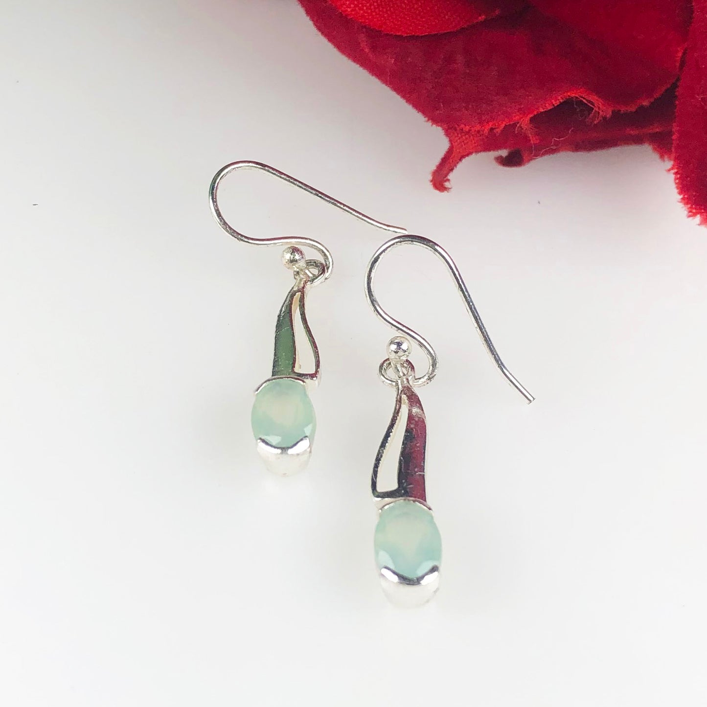 Zhupuk International Latest Design Gemstone Opal Earrings for Women and Girls Light Weight Dangle For Every Occasion Nickel-Free Quality ( RITI045 )