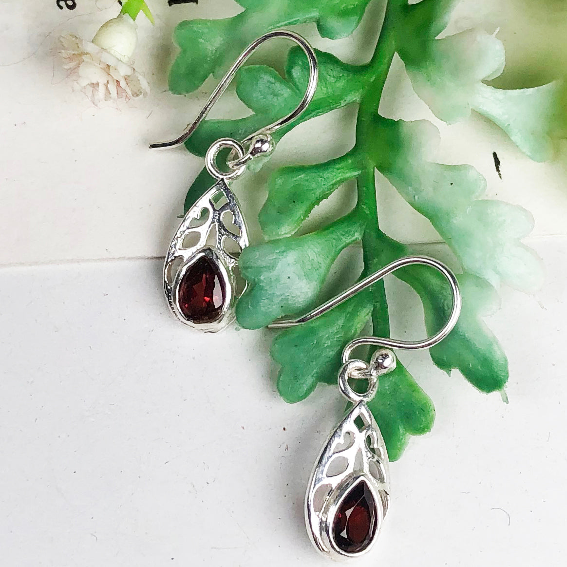 Red Ruby Earrings