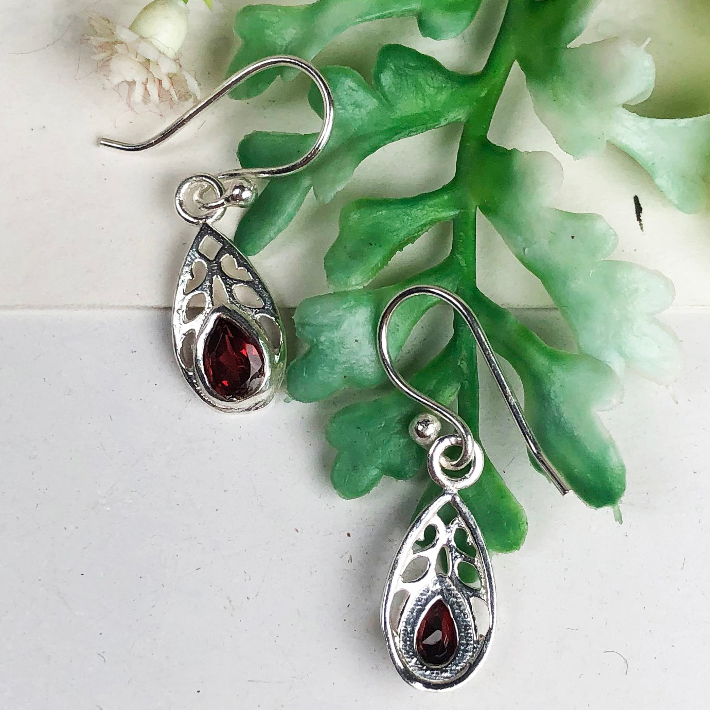 Red Ruby Earrings