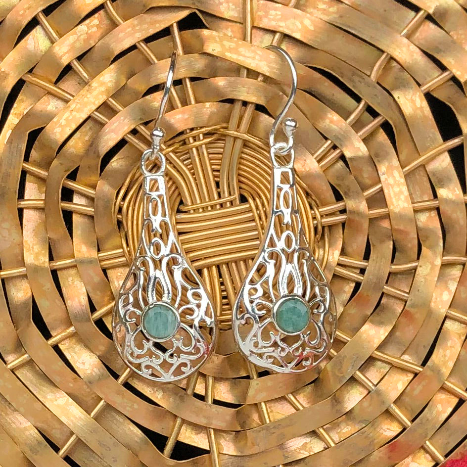 Blue Amazonite Earrings