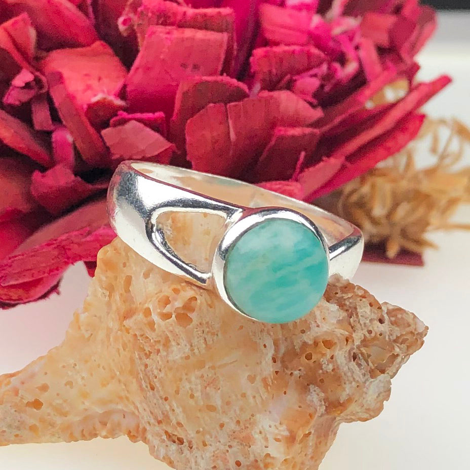 Blue Amazonite Ring