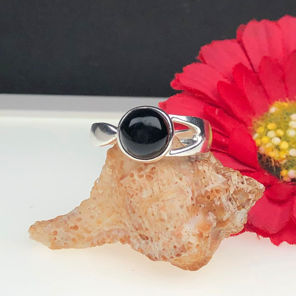 Black Obsidian Ring