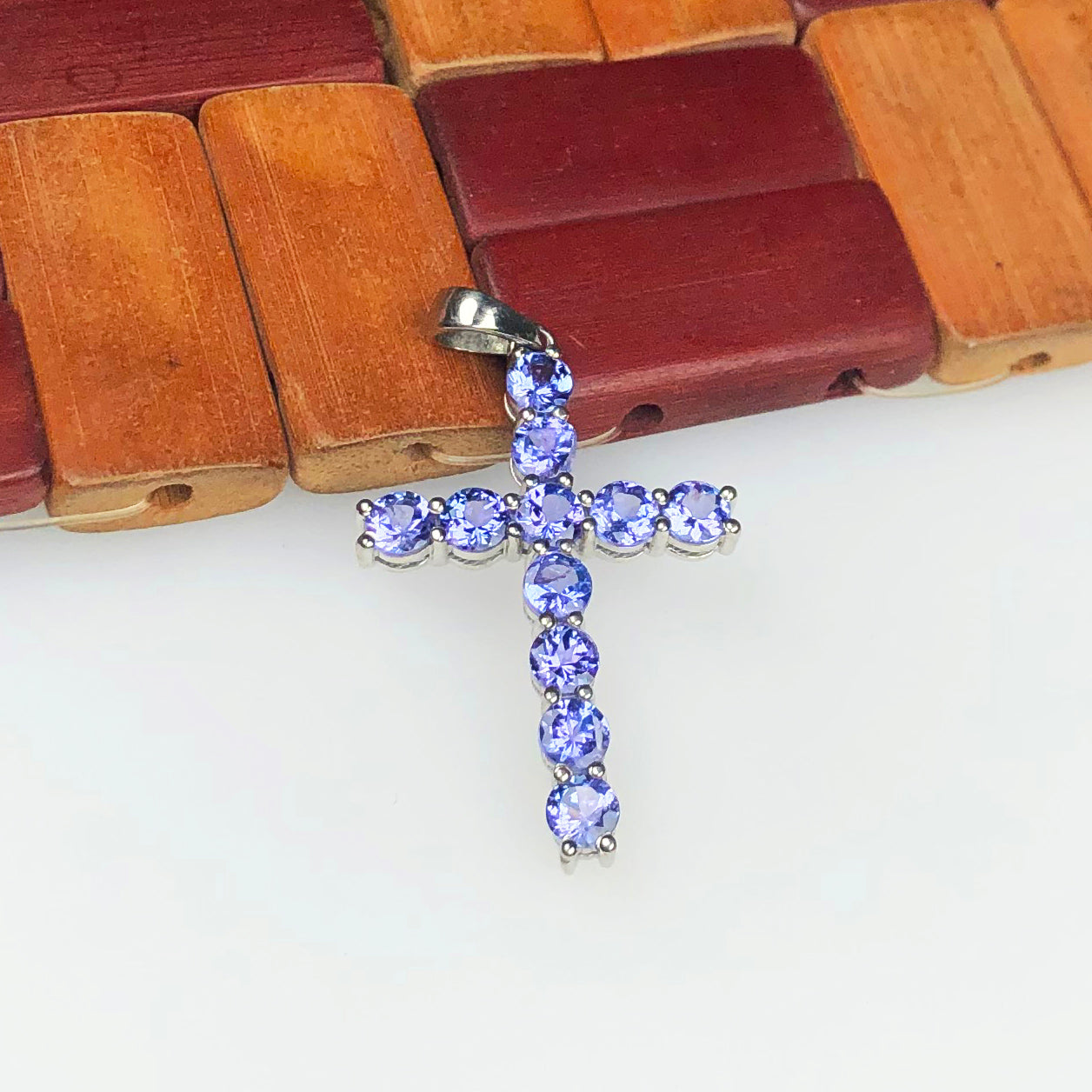 Wonderful Blue Tanzanite Sterling Silver Pendant