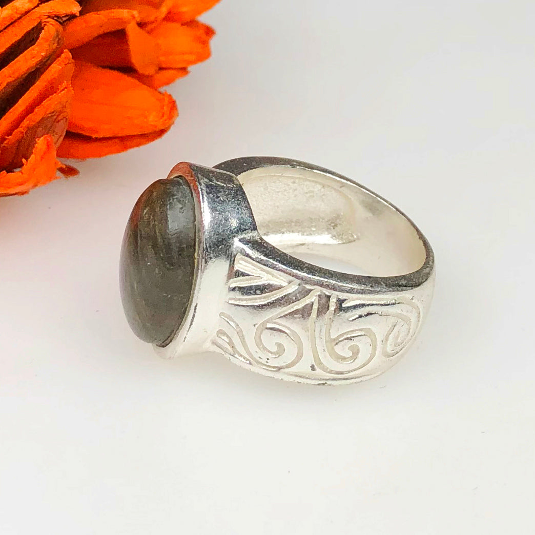 Mystical Labradorite Ring for Women