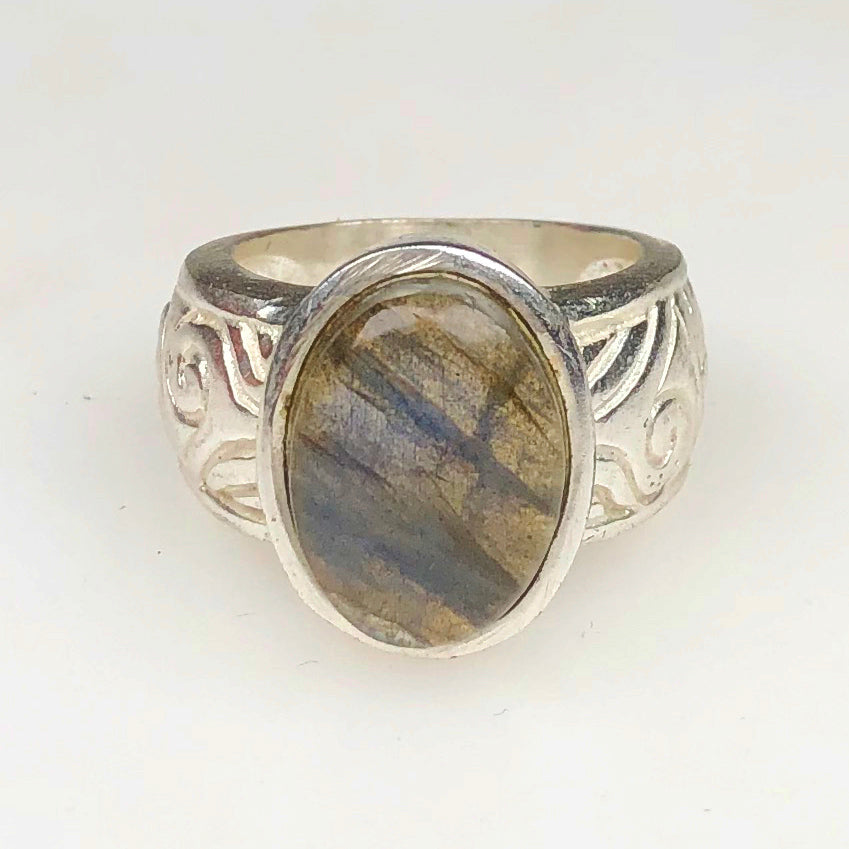Mystical Labradorite Ring for Women