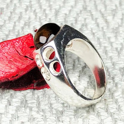 Mysterious Smoky Quartz Ring for Women