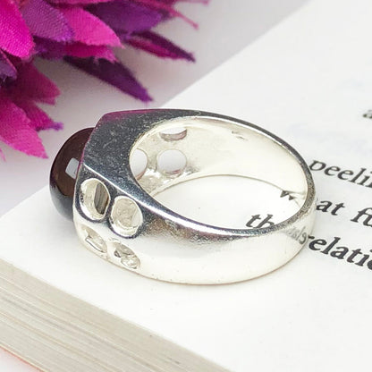Earthy Brown Smoky Quartz Ring for Women