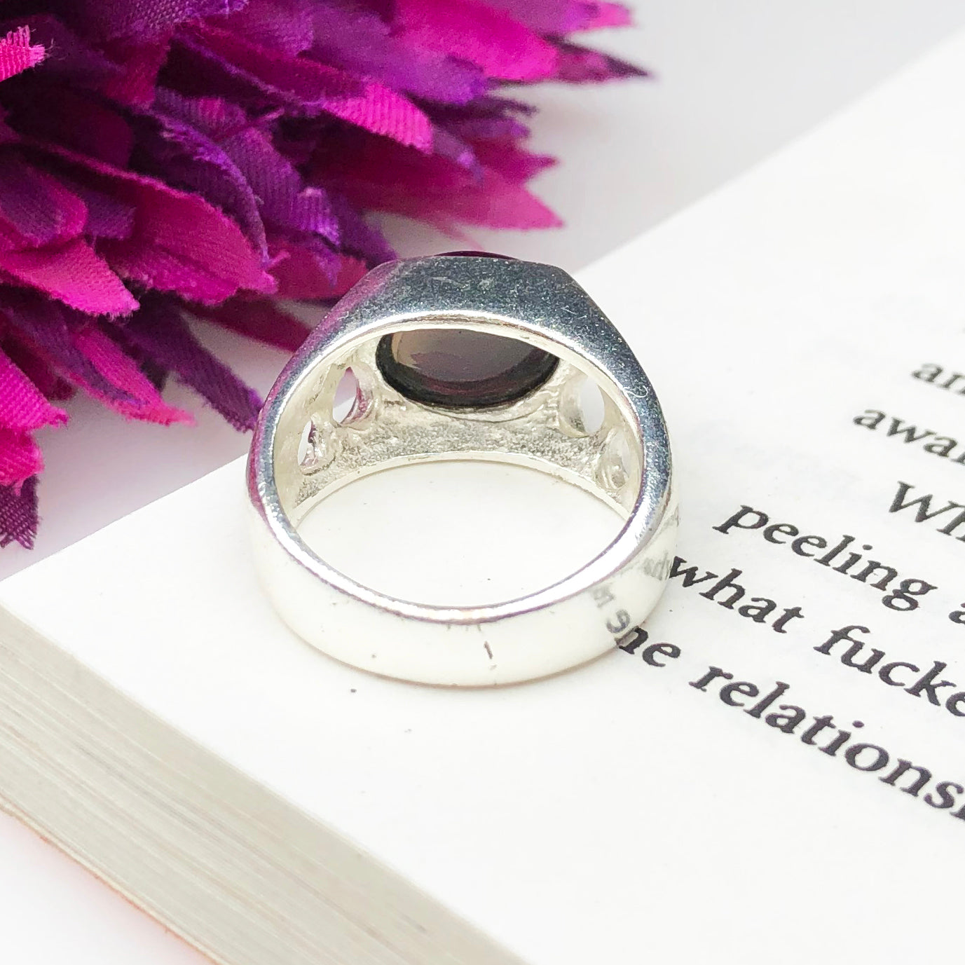 Earthy Brown Smoky Quartz Ring for Women