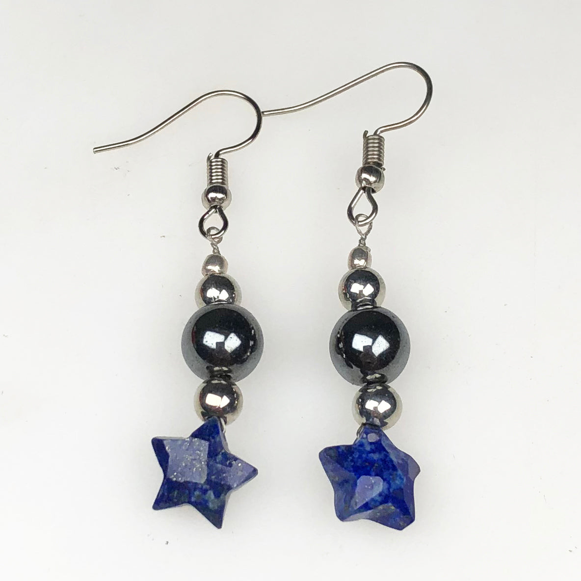 Lapis Lazuli and Hematite Earrings