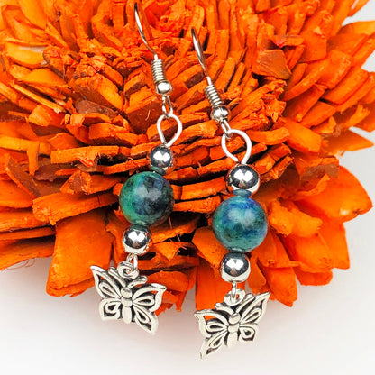 Green Jasper Earrings