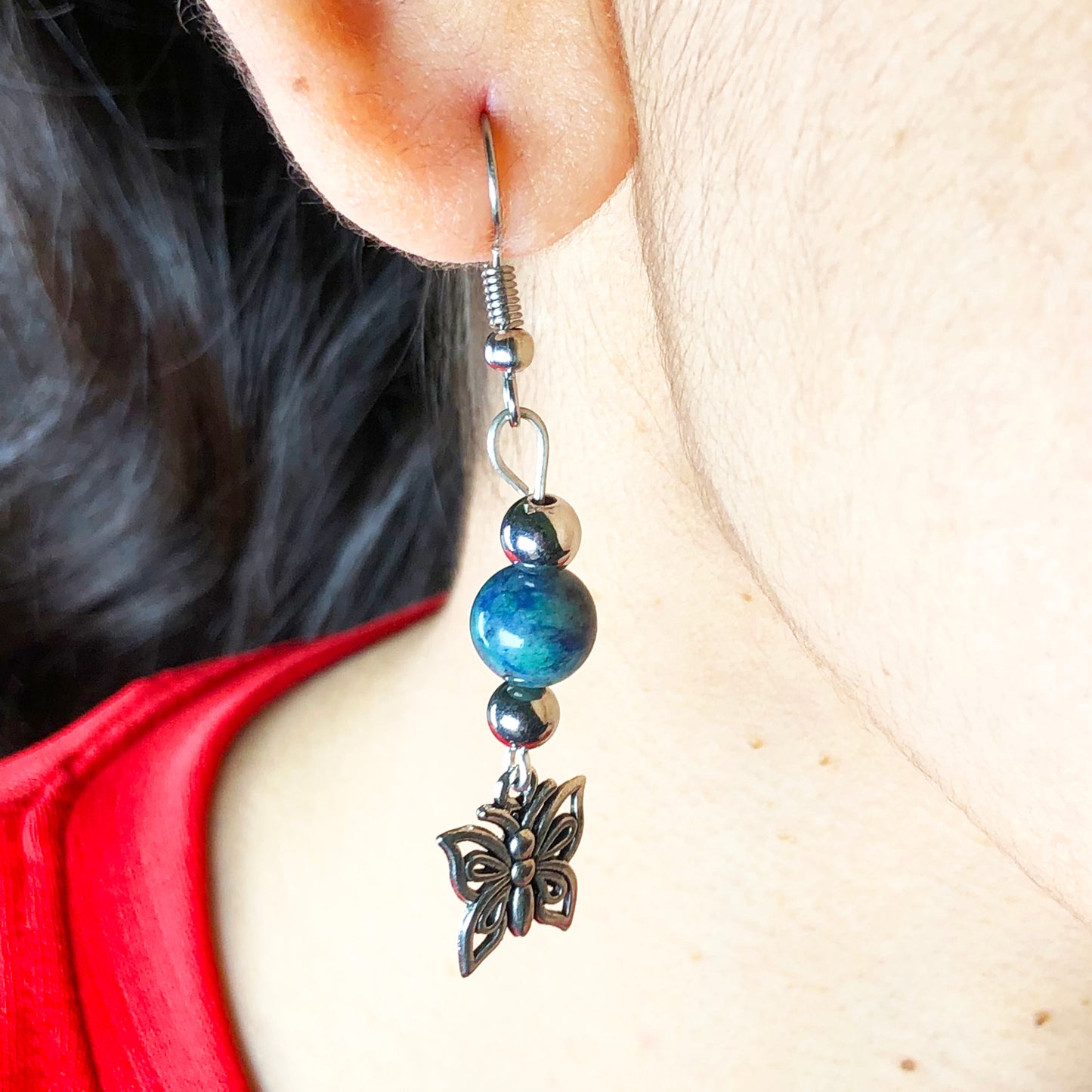Green Jasper Earrings