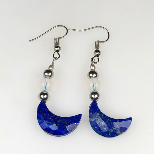 Opalite and Lapis Lazuli Earrings