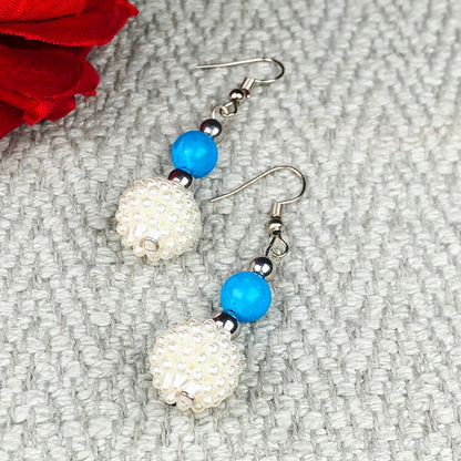 Pearl and Howlite Earrings