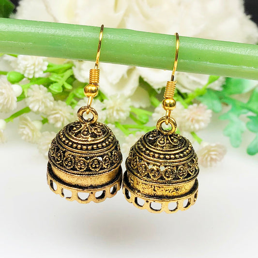 Golden Brass Earrings
