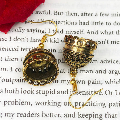 Golden Brass Earrings