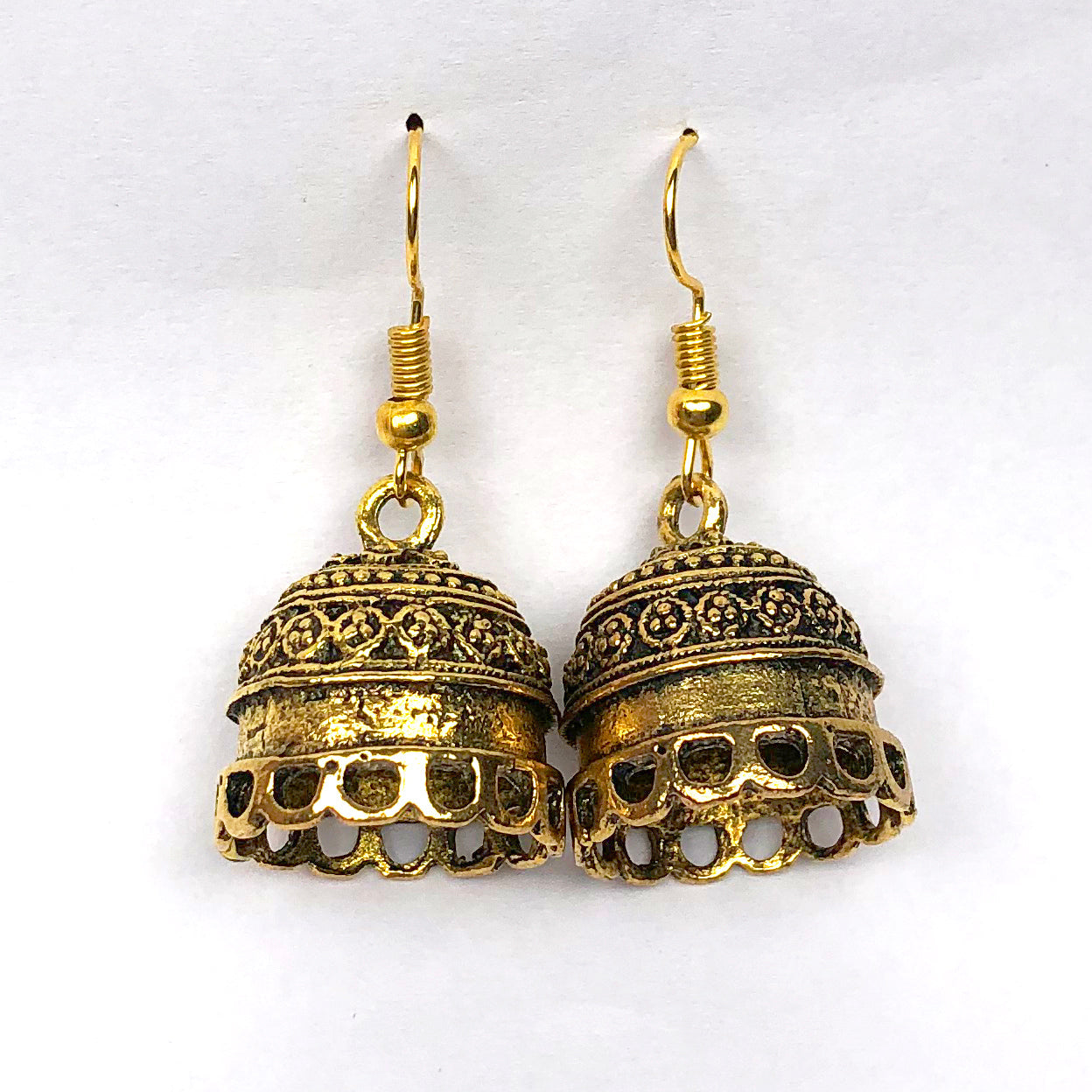 Golden Brass Earrings