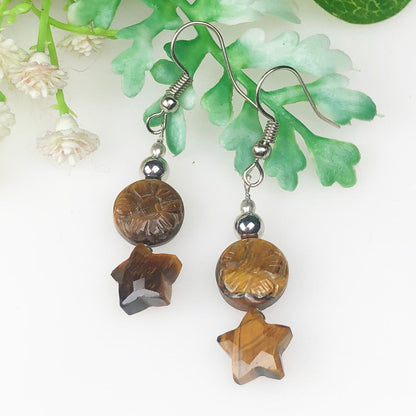 Sparkling Tiger Eye Earrings