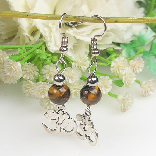 Delicate Tiger Eye Earrings