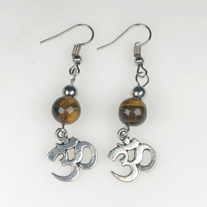 Delicate Tiger Eye Earrings