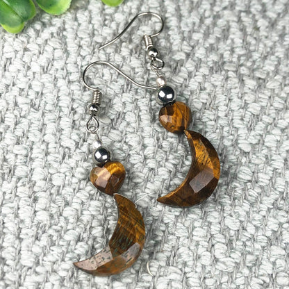 Glittering Tiger Eye Earrings