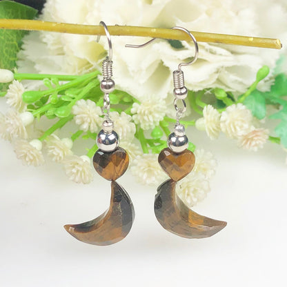 Glittering Tiger Eye Earrings