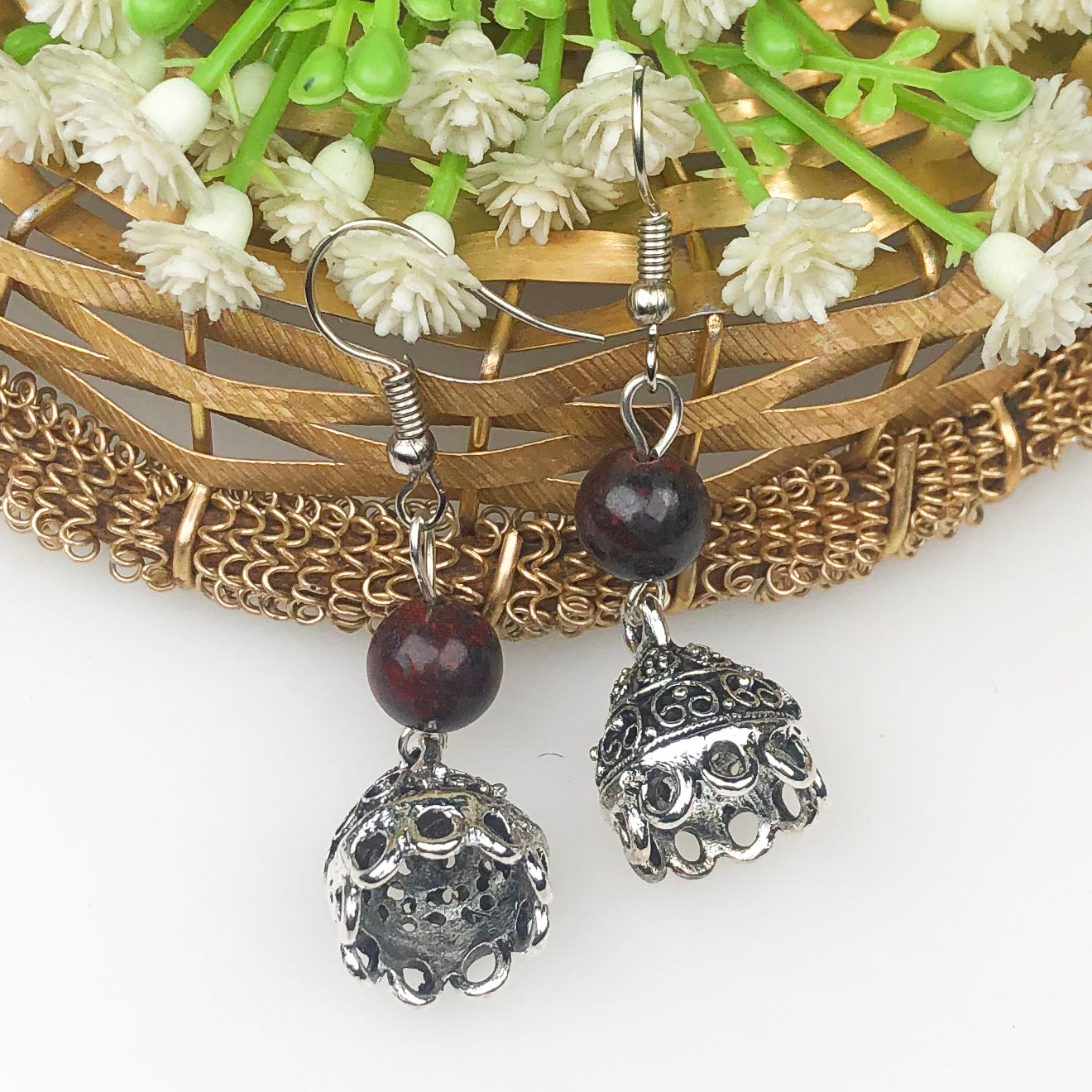 Radiant Brown Jasper Earrings