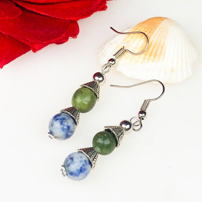 Sodalite and Green Jasper