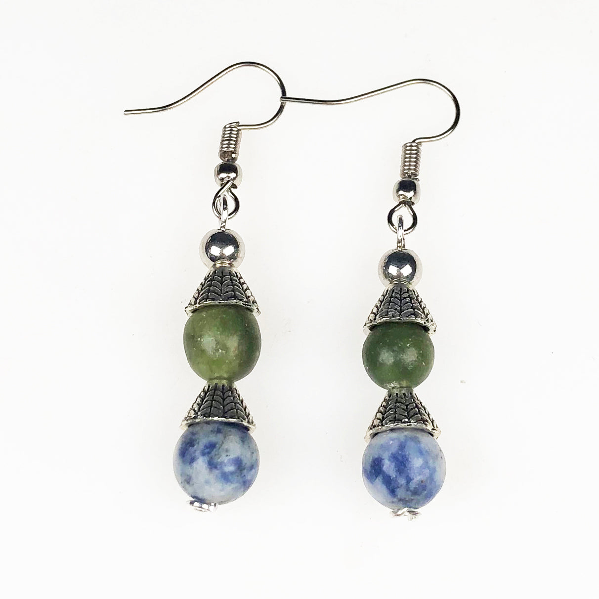 Sodalite and Green Jasper