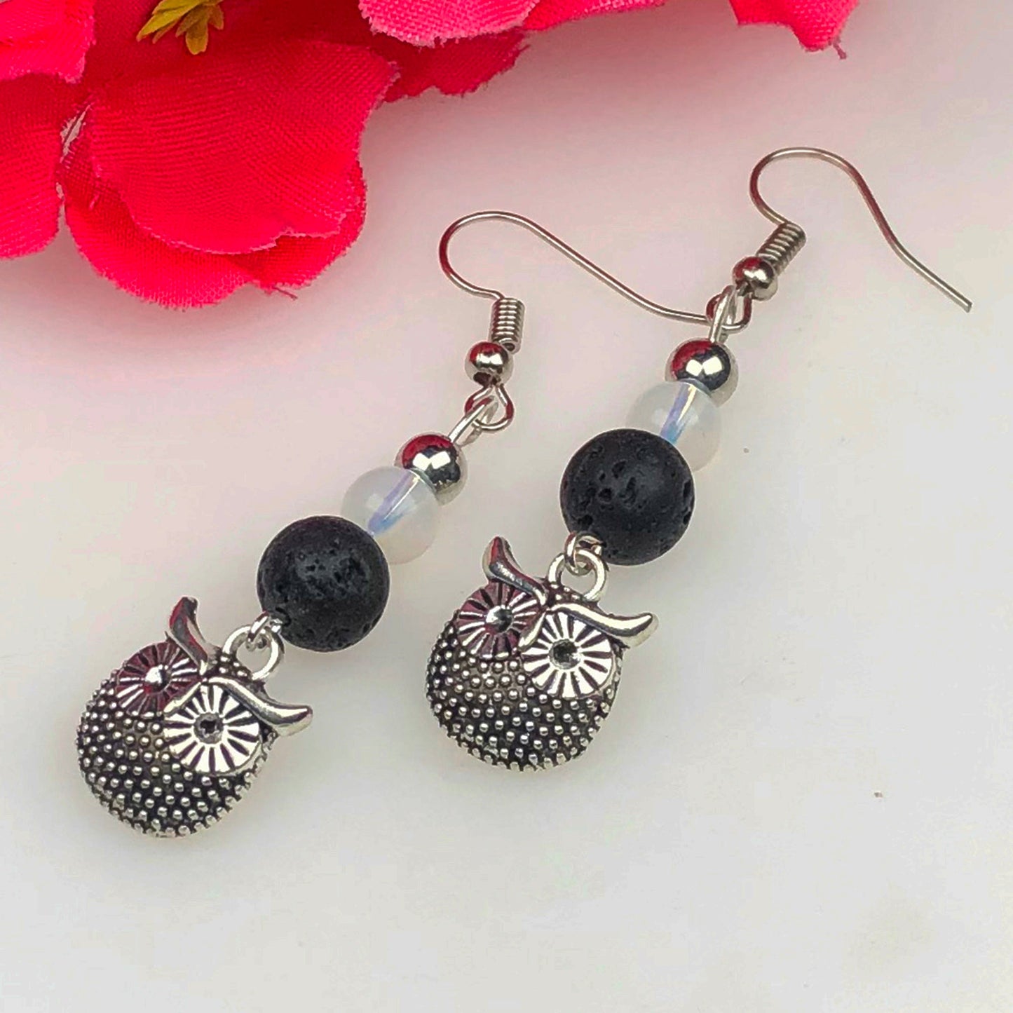 Opalite Lava Earrings for Women and Girls