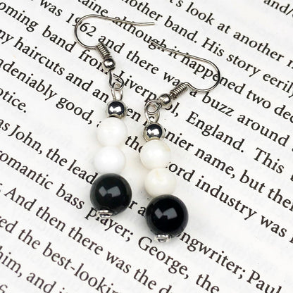 Howlite Obsidian Earrings for Women and Girls