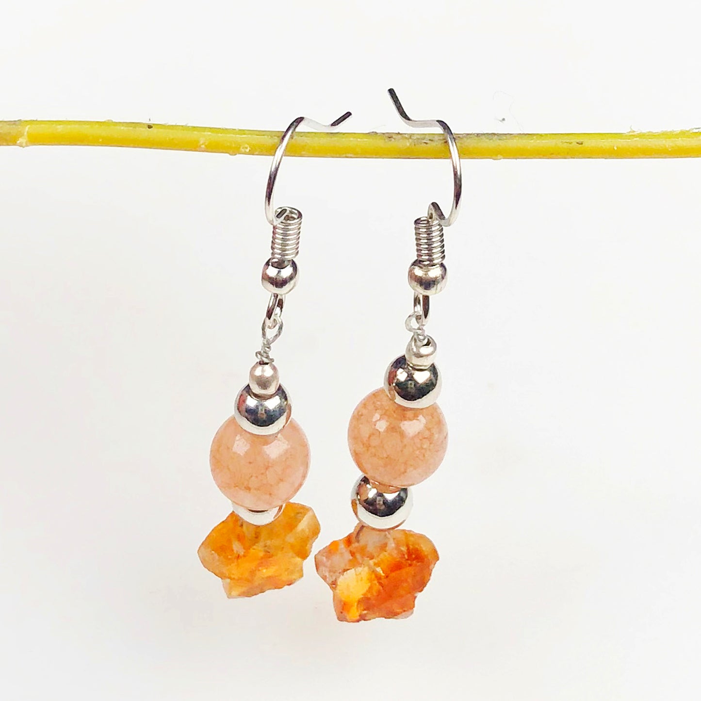 Sunstone Citrine Earrings for Women and Girls