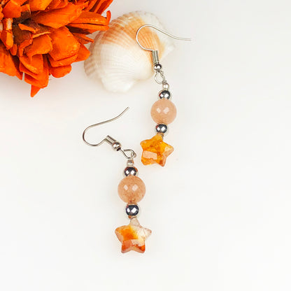 Sunstone Citrine Earrings for Women and Girls