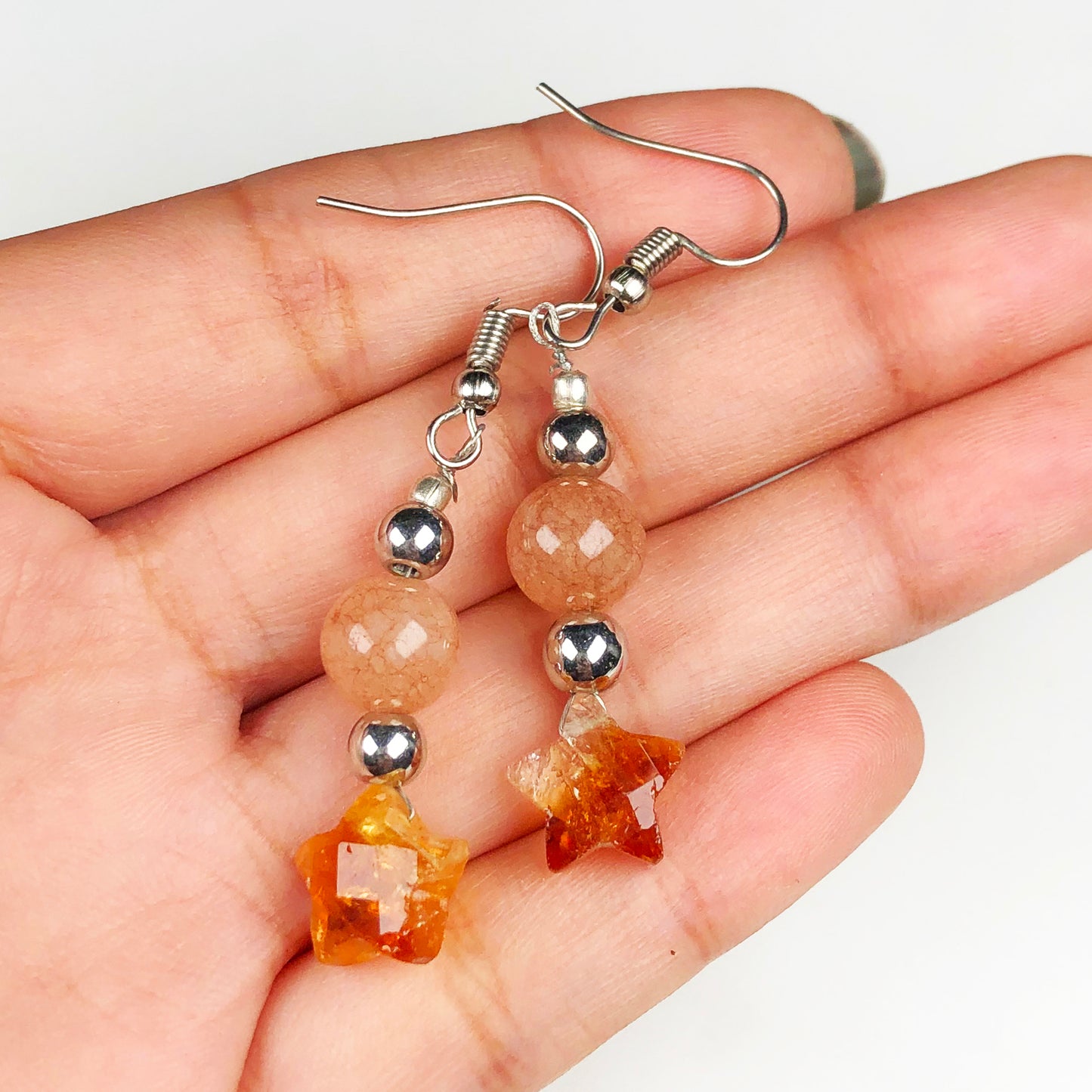 Sunstone Citrine Earrings for Women and Girls